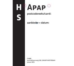 Rolcontainerkaart postbussenpost Amsterdam 100 st